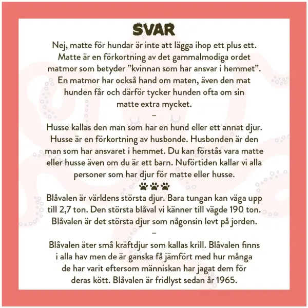 Spela Mera: Allt Om Djur Tietopeli