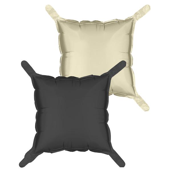 Tyynyilmapallot Musta/Beige 4 kpl