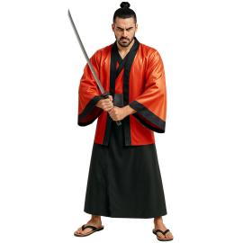Naamiaisasu Samurai Kimono Punainen
