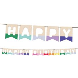 Lippuviirinauha Happy Birthday Puu 4 m