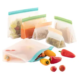 Uudelleenkäytettävät Zip-Vetoketjupussit