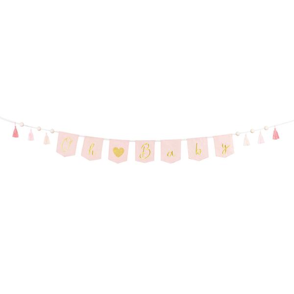 Oh Baby Kangasviirinauha Tupsut Pinkki