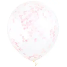 Konfetti-ilmapallot Vaaleanpinkki