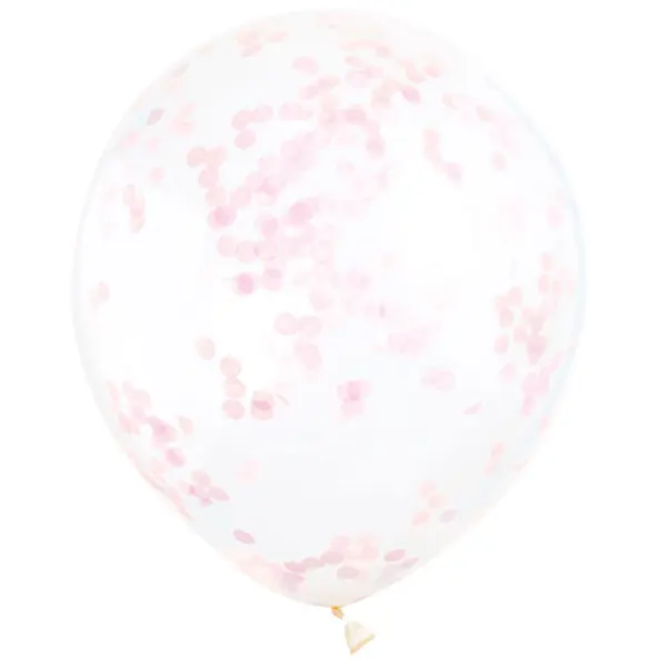 Konfetti-ilmapallot Vaaleanpinkki