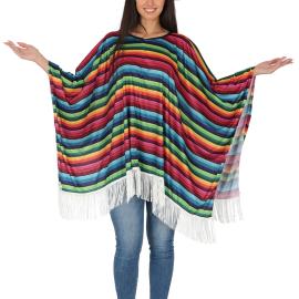 Poncho Meksikolainen Moniv&auml;rinen