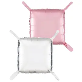 Tyynyilmapallot Hopea/Pastellipinkki 4 kpl