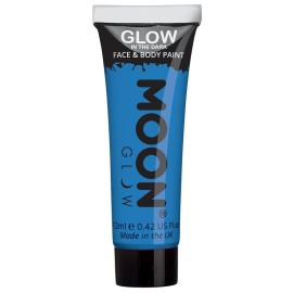 Moon Glow Glow in the Dark Vartalo- & Kasvomaali Sininen