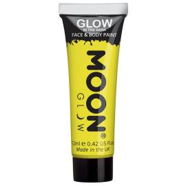 Moon Glow Glow in the Dark Vartalo- & Kasvomaali Keltainen