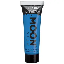 Moon Glow Glow in the Dark Vartalo- & Kasvomaali Sininen