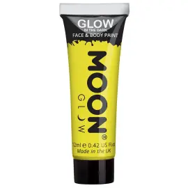 Moon Glow Glow in the Dark Vartalo- & Kasvomaali Keltainen