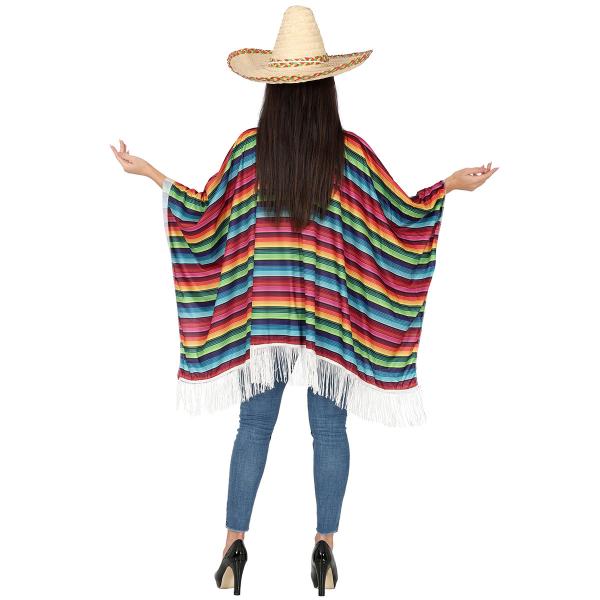 Poncho Meksikolainen Monivärinen