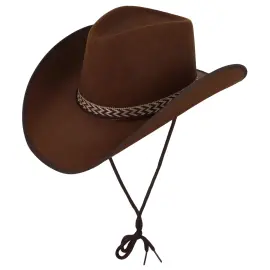 Ruskea Villi L&auml;nsi Cowboyhattu