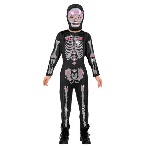 Luurankopuku Glitter Skeleton Lapset