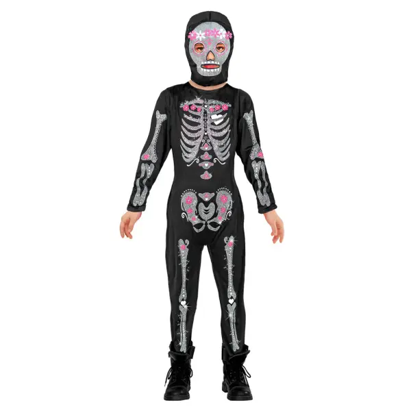Luurankopuku Glitter Skeleton Lapset