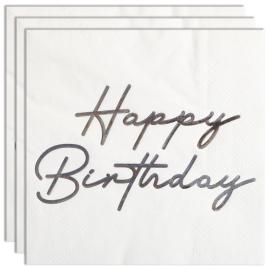 Happy Birthday Servetit Hopea 16 kpl