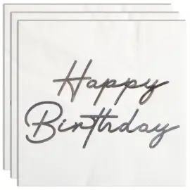 Happy Birthday Servetit Hopea 16 kpl