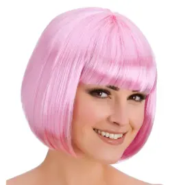 Lyhyt Peruukki Diiva Hempe&auml;n Vaaleanpunainen