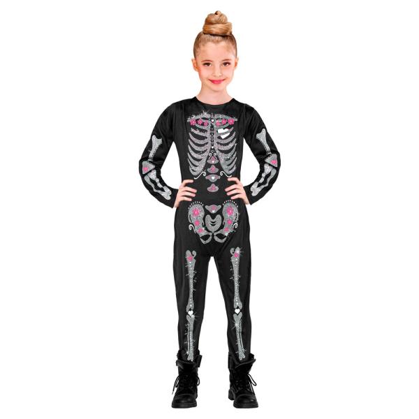 Luurankopuku Glitter Skeleton Lapset