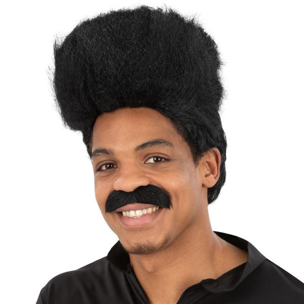 90-luvun Hiphop-peruukki Musta