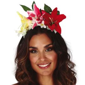 Hiuspanta Orkideoilla ja Lehdillä