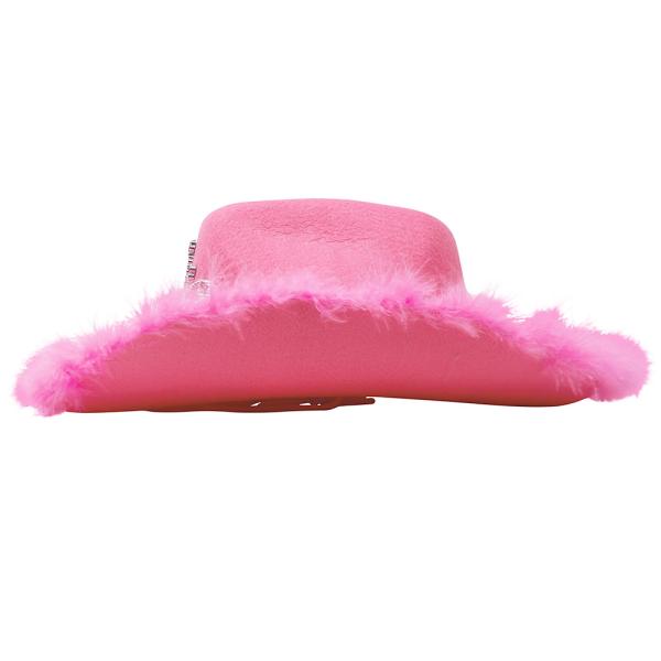Pinkki Cowboyhattu Tiaralla