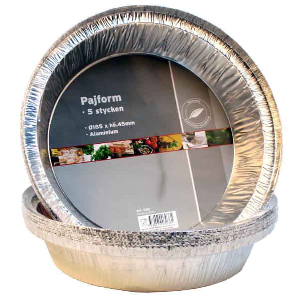Piirakkavuoat Alumiini 18cm 5 kpl