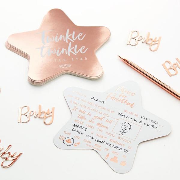 Baby Shower Advice Cards Ruusukulta