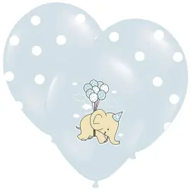 Baby Shower Ilmapallot Elephant Mix Sininen