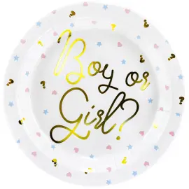 Baby Shower Boy or Girl Pahvilautaset