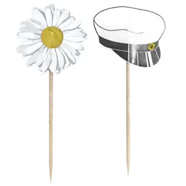 Cocktailtikut Ylioppilaslakit/Päivänkakkarat 12-kpl