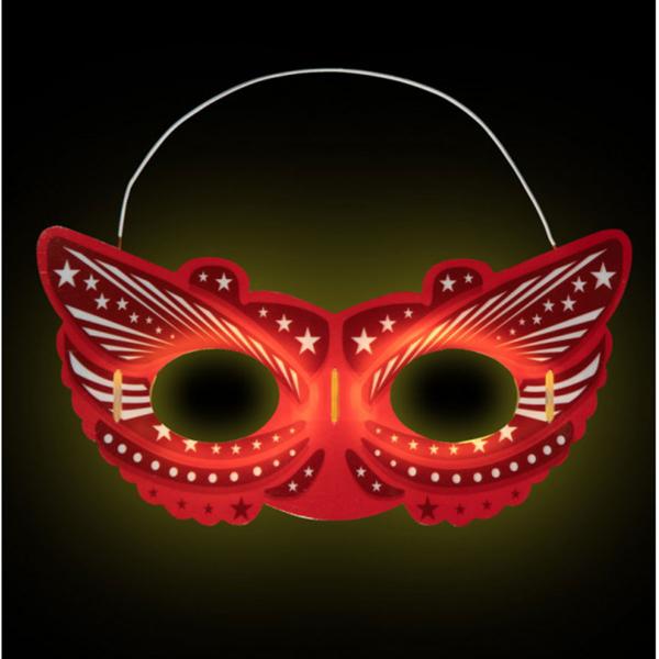 Glow Mask Perhonen Lapset