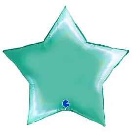 Iso Ilmapallo Tähti Holografinen Platina Tiffany