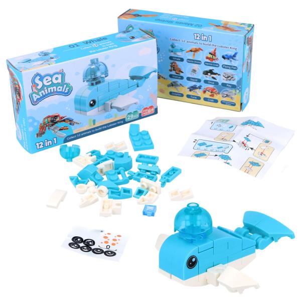 3D-rakennussarja Merieläimet