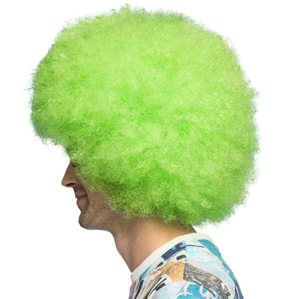 Afroperuukki Neonvihreä