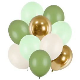 Lateksi-ilmapallot Luonnonsävyt Mix 10-kpl