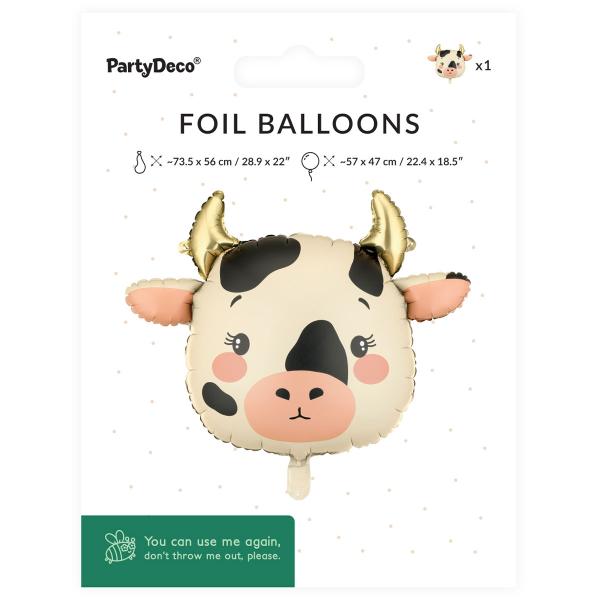 Folioilmapallo Lehmä 57 x 47 cm