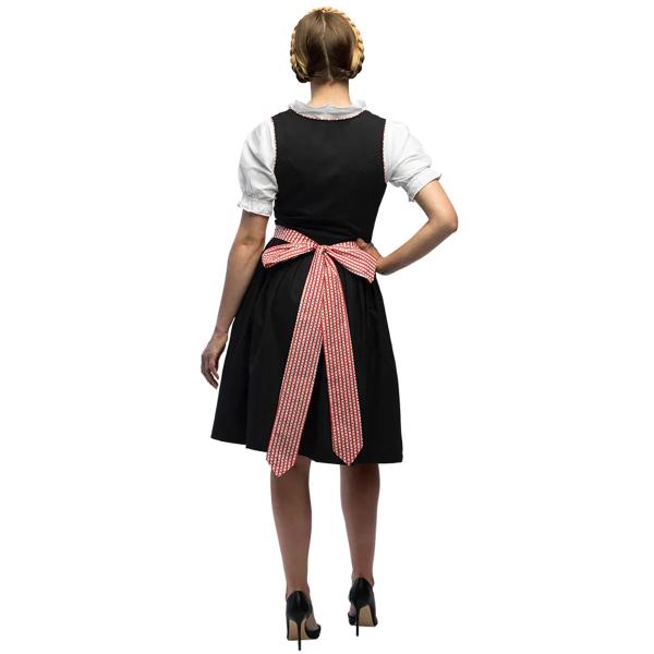 Oktoberfest Tirolilaismekko Pinkki/Musta/Valkoinen