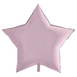 Iso Folioilmapallo Tähti Pastellipinkki
