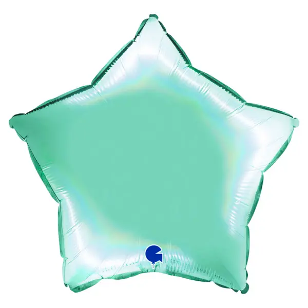Ilmapallo Tähti Holografinen Platina Tiffany