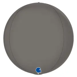 Iso Globe Folioilmapallo Platinanharmaa