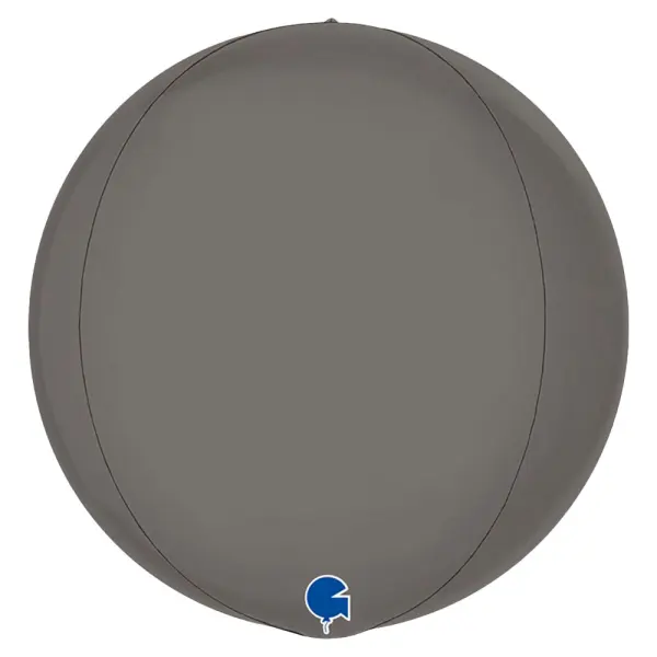 Iso Globe Folioilmapallo Platinanharmaa