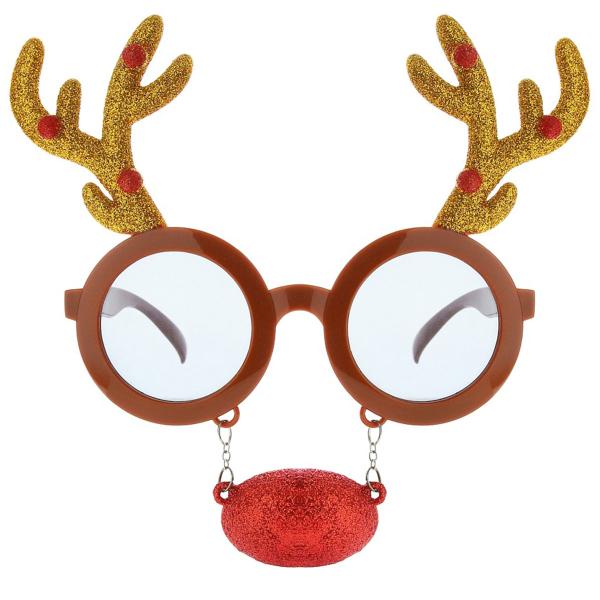 Silmälasit Poronsarvilla ja Nenällä