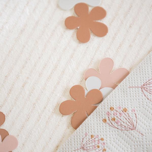 Konfetti Kukat Pinkkiruskea/Vanharoosa/Beige 80 kpl