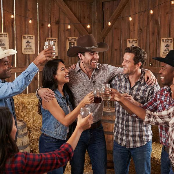 Ruskea Villi Länsi Cowboyhattu