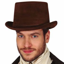 Silinterihattu Tummanruskea