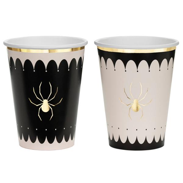 Pahvimukit Kultaiset Hämähäkit 6-kpl