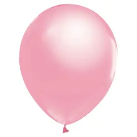 Lateksi-ilmapallot Metallic Vaaleanpinkki