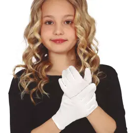 Valkoiset Käsineet Lapsille 17 cm