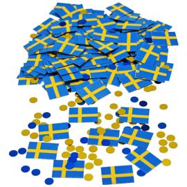 Konfetti Ruotsin Lipuilla