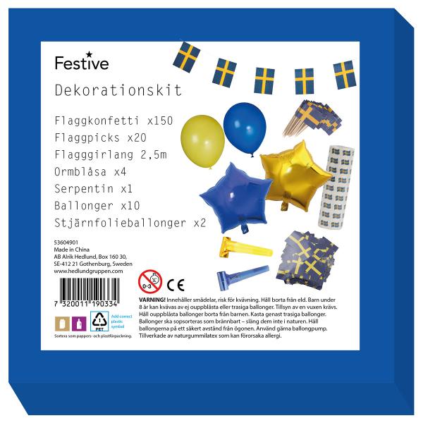 Koristepaketti Ruotsi 7-kpl